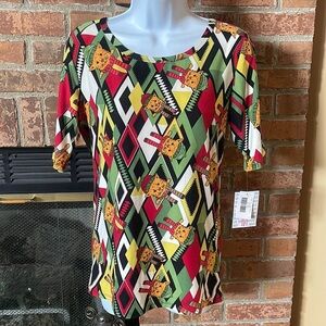 🔥BOGO🔥 NWT Lularoe GiGi Holiday Cats Fitted Tshirt